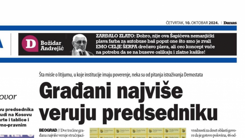 ŠOLAKOVI MEDIJI PRIZNALI: Narod najviše veruje Vučiću! Građani zadovoljni standardom života