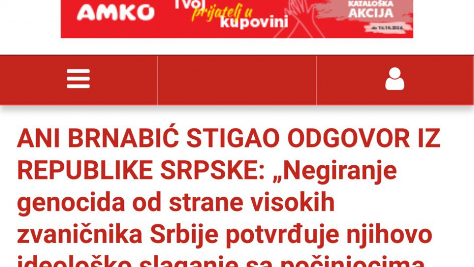 UDAR NA ANU BRNABIĆ I SRBIJU Islamističku Slobodnu Bosnu i Pavla Grbovića boli istina o Srebrenici