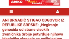 UDAR NA ANU BRNABIĆ I SRBIJU Islamističku Slobodnu Bosnu i Pavla Grbovića boli istina o Srebrenici