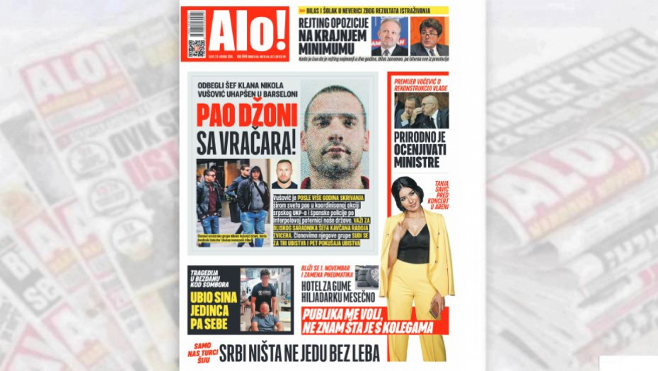 PAO DŽONI SA VRAČARA! Odbegli šef klana Nikola Vušović uhapšen u Barseloni