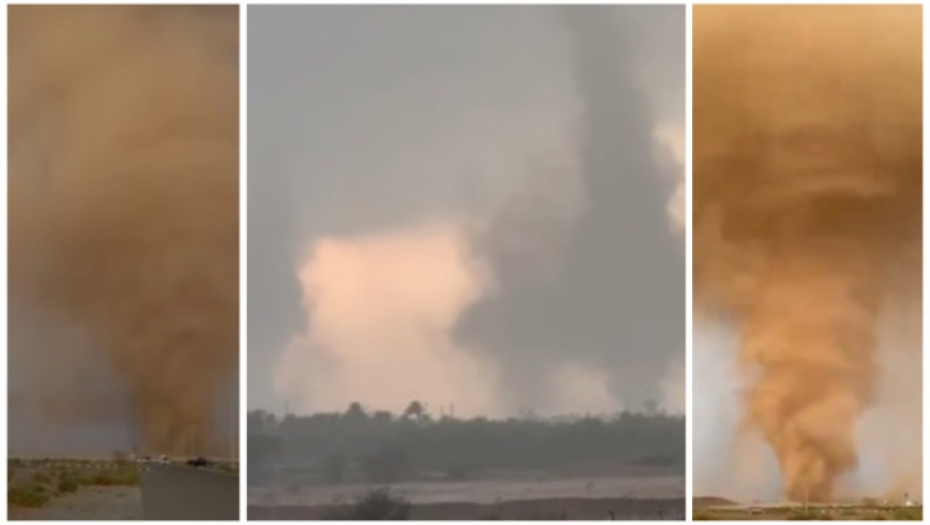 KATASTROFALNO NEVREME, UDARAJU GROMOVI, KIŠA I GRAD Scene kao pred smak sveta u Emiratima, vrlozi se dižu do NEBA (FOTO/VIDEO)