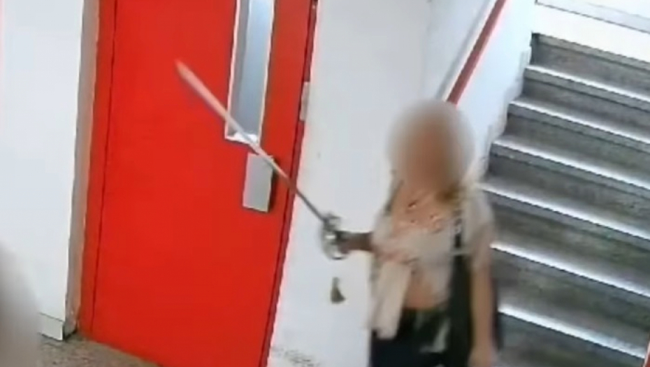 UŽAS U ZGRADI U NOVOM SADU! Komšinica iz pakla divlja hodnicima sa sabljom, stanari u strahu (VIDEO)