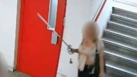 UŽAS U ZGRADI U NOVOM SADU! Komšinica iz pakla divlja hodnicima sa sabljom, stanari u strahu (VIDEO)