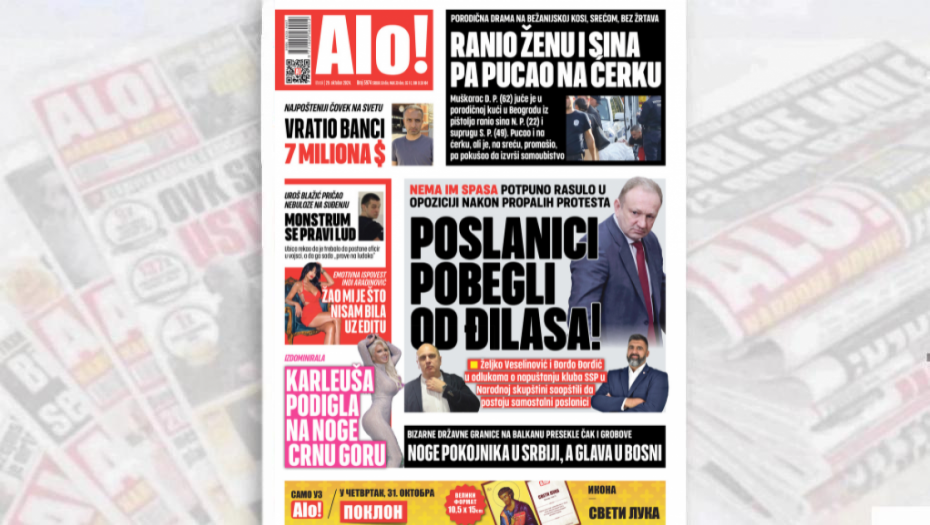 POSLANICI POBEGLI OD ĐILASA Nema im spasa! Potpuno rasulo u opoziciji nakon propalih protesta