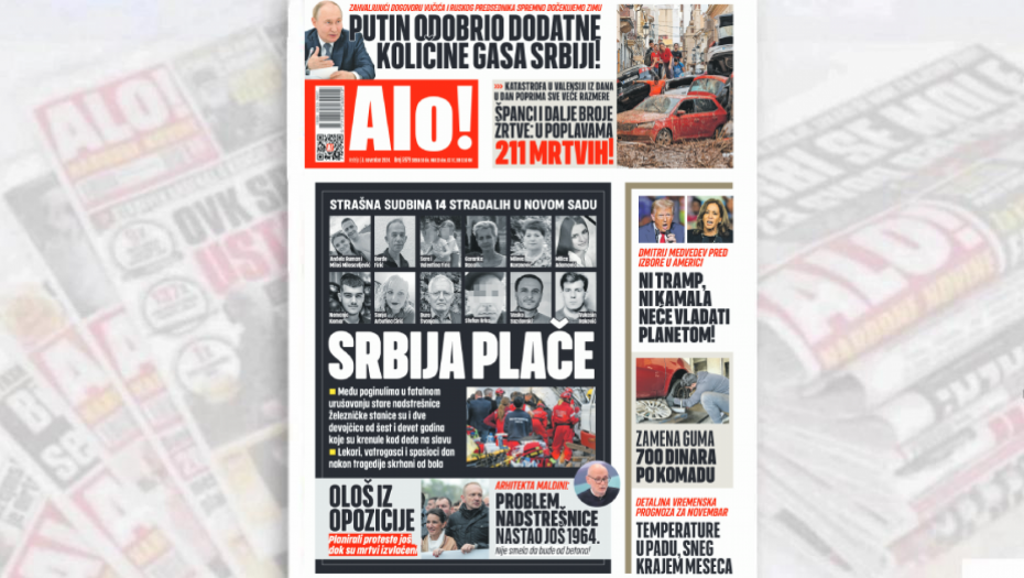 SRBIJA PLAČE! Strašna sudbina 14 stradalih u nesreći u Novom Sadu