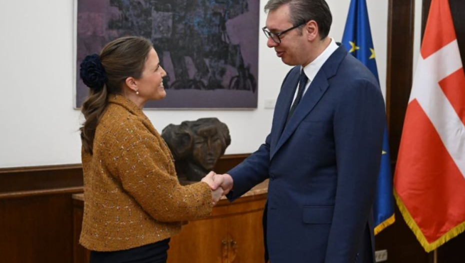 VAŽAN RAZGOVOR O EVROPSKOM PUTU SRBIJE Vučić se sastao sa ministarkom za evropske poslove Kraljevine Danske Mari Bjere