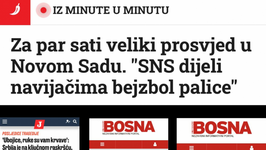 UŽAS! Ustaški i islamistički mediji žele da vide srpsku krv!