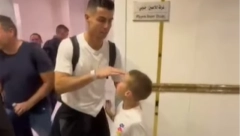 BORJANOV SIN ODUŠEVIO RONALDA Portugalac mu ostvario san i čuo reči koje mu mnogo znače (VIDEO)