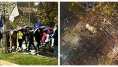 OPOZICIJA SAT I PO MALTRETIRALA NAROD U BEOGRADU Šaka njih sve blokirala, VIJORILE IM SE ZASTAVE EVROMAJDANA (FOTO)