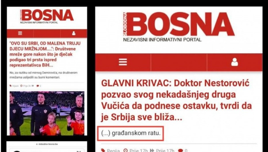 BOSANSKI ISLAMISTI PORUČUJU DA SU SRBI BOLESNA GAMAD: Gledajte kako podržavaju Nestorovića i nadaju se građanskom ratu u Srbiji