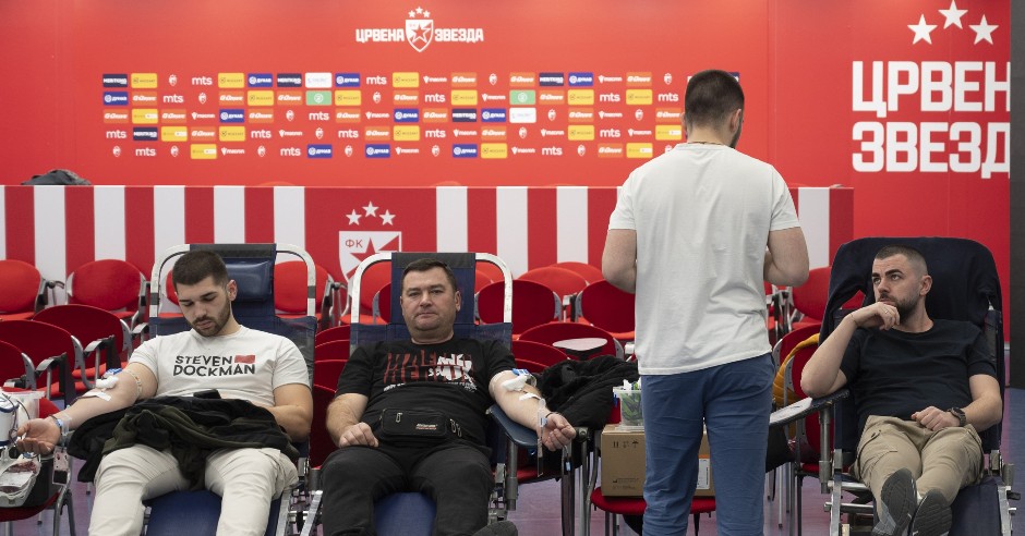 HUMANOST "ZVEZDAŠA" Na "Marakani" skupjeno 485 jedinica krvi, akcija se nastavlja u petak