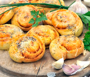 POSNI PUŽIĆI SA KAČKAVALJEM Fenomenalni i sočni, super idu uz posno kiselo mleko