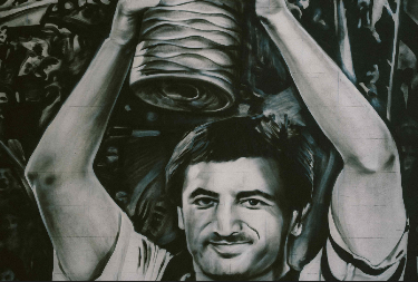 OMAŽ LEGENDI Osvanuo mural Moci Vukotiću na stadionu Partizana (VIDEO)