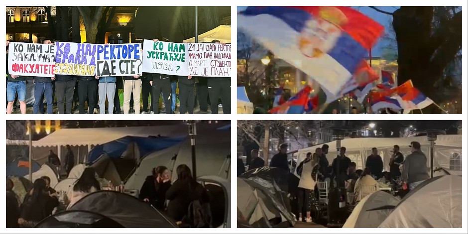 PODRŠKA STUDENTIMA KOJI ŽELE DA UČE U PIONIRSKOM PARKU JE SVE BROJNIJA  " Poslali smo pisma... Do 17. marta ovo mora da se završi" (VIDEO)