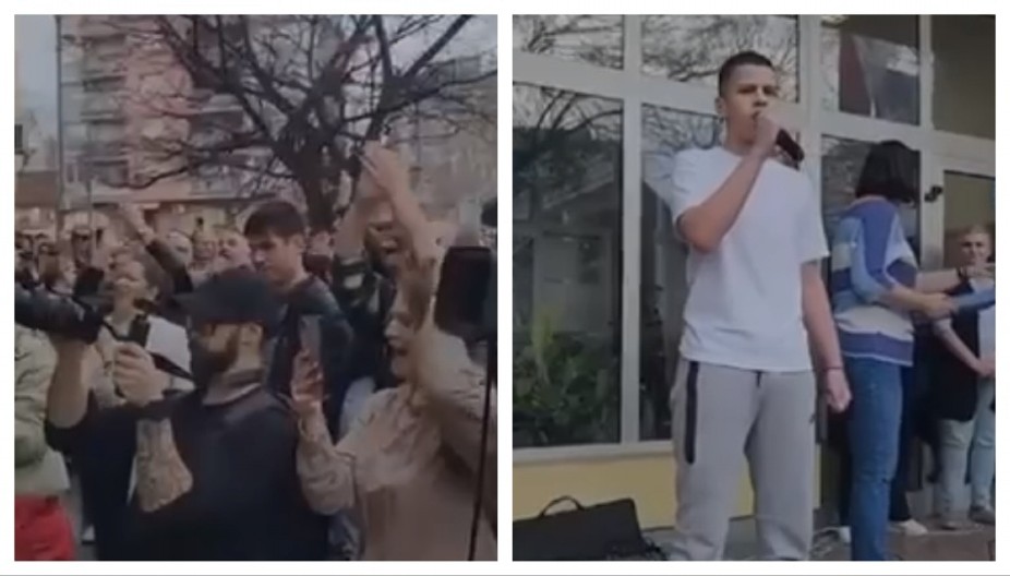 BUDI SE SLOBODARSKI NOVI SAD Đaci i roditelji ustali PROTIV OKUPACIJE BLOKADERA!