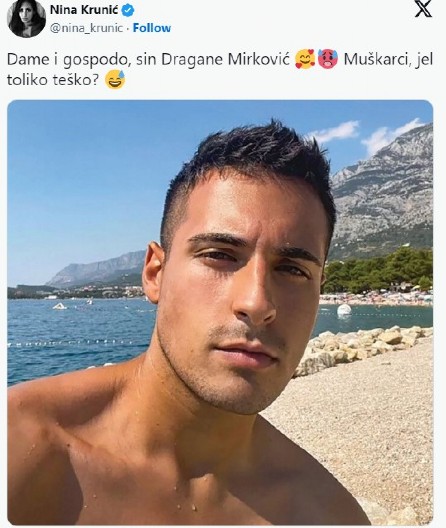 SVI NA PLAŽI GLEDAJU U SNAJKU DRAGANE MIRKOVIĆ! Izabranica Marka Bijelića pokazala širok osmeh i dekolte (FOTO)