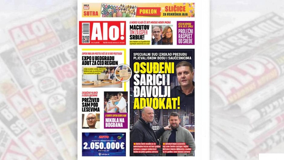 OSUĐENI ŠARIĆI I "ĐAVOLJI" ADVOKAT! Specijalni sud izrekao presudu pljevaljskom bosu i saučesnicima