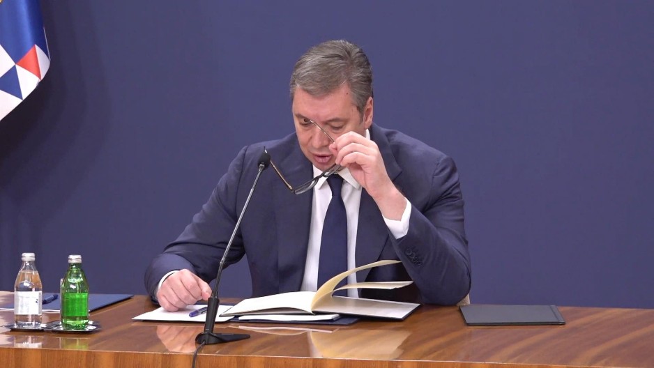 "OČEKUJEM REAKCIJU NADLEŽNIH ORGANA" Predsednik Vučić o blokadi RTS-a