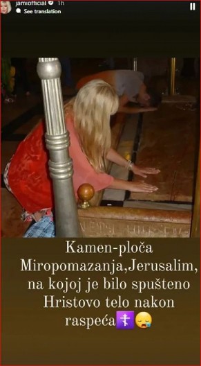 POKLONILA SE SVETINJI Folkerka pred Vaskrs objavila fotografije iz Jerusalima, pokazala kolika je hrišćanka! (FOTO)