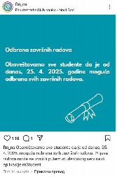 "OD DANAS MOGUĆA ODBRANA ZAVRŠNIH RADOVA" Važno saopštenje FTN u Novom Sadu
