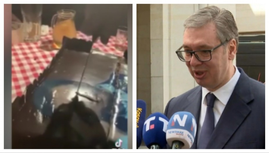 MNOGI U SRBIJI BI DA ME SEKU OD VRATA, USTA, DA ME UBIJU OVAKO... Vučić o bolesnom snimku kasapljenja torte sa njegovim likom (VIDEO)