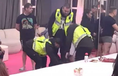 STRAVIČNE SCENE U ELITI Gastoz doživeo pomračenje, lomi sve pred sobom, obezbeđenje ga bacilo na pod (FOTO)