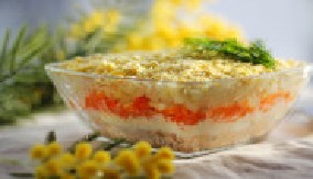 POSNA MIMOZA SALATA Očaravajuća i slasna, a ni malo ne zaostaje za originalom