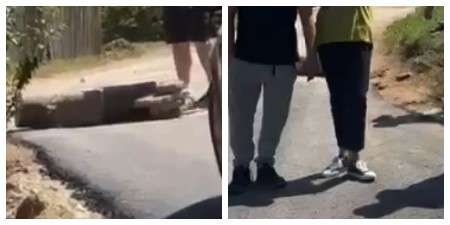 SKANDAL NAD SKANDALIMA U KOSJERIĆU! Blokaderi postavili balvane i kamene prepreke, sprečavaju narod da slobodno izrazi svoju volju! (VIDEO)