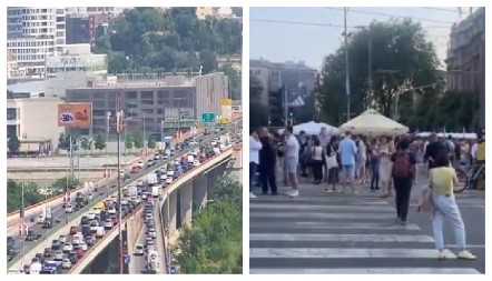 SRAMOTA! Dok građani pate, blokaderi prave vašar u Nemanjinoj i izazivaju haos! (VIDEO)