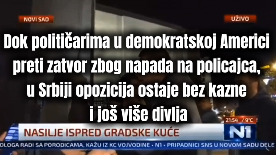 EVO KAKO DEMOKRATSKA AMERIKA POSTUPA SA POLITIČARIMA KOJI NAPADAJU POLICIJU Šta radi srpsko pravosuđe? (VIDEO)