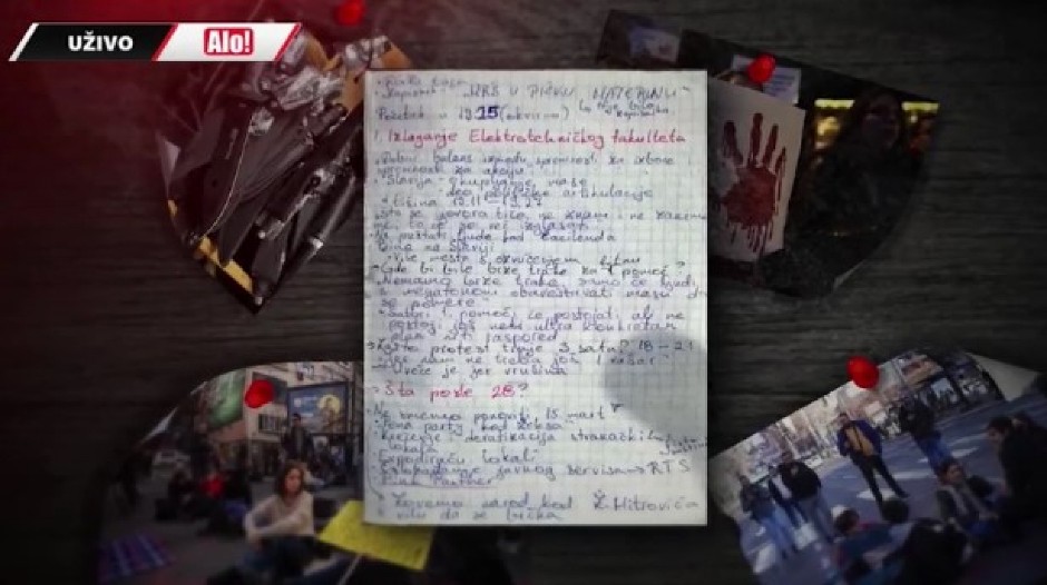 JEZIVE BELEŠKE BLOKADERA: Praviti lažne filmove za odrasle političara, ostaje nam samo državni udar (FOTO)