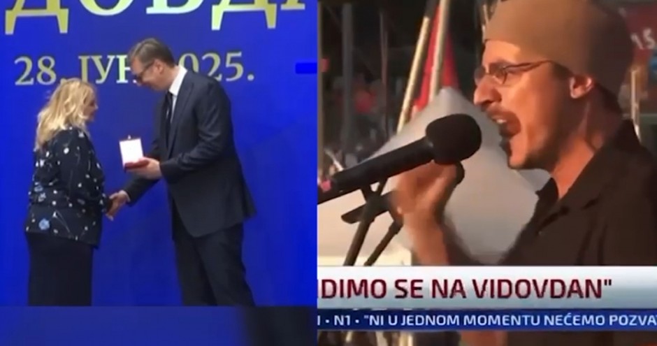 Nikola Mirčetić napadao novinarke, a sada se pretvorio u "studenta" anarhije (VIDEO)