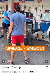 UHAPŠEN BLOKADER KOJI JE BACAO SMEĆE NA PROSTORIJE SNS