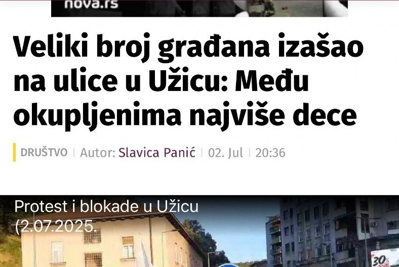 OPOZICIJA ZLOUPOTREBLJAVA MALU DECU Naslov na Šolakovom portalu govori više od milion reči! (FOTO)