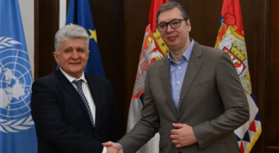 VUČIĆ DANAS SA POMOĆNIKOM GENERALNOG SEKRETARA UN ZA EVROPU Predsednik Srbije se sastaje sa Jenčom u 11 časova