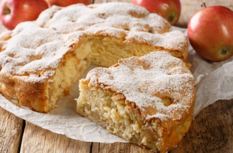 MIRISNI KOLAČ SA JABUKAMA Sve se pomeša i peče, a i dupla mera će biti malo koliko je ukusan!