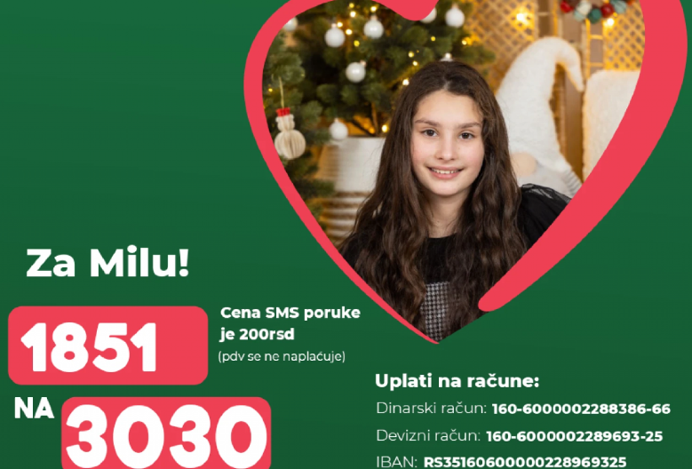 SRBIJO, NAŠOJ MILI JE POTREBNA POMOĆ! Budimo humani i pomozimo da pobedi tešku bolest