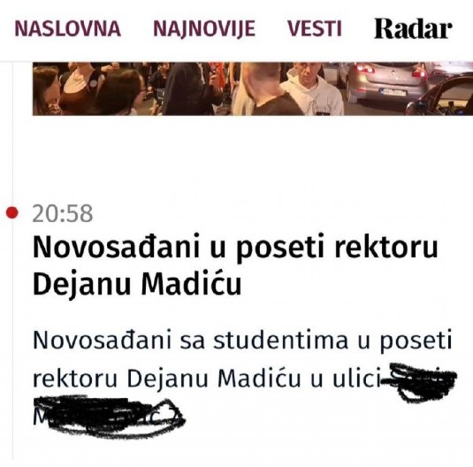 ČISTO LICEMERJE! Nova S kuka zbog objavljivanja Dinkove adrese, a sami objavili adresu rektora Madića!