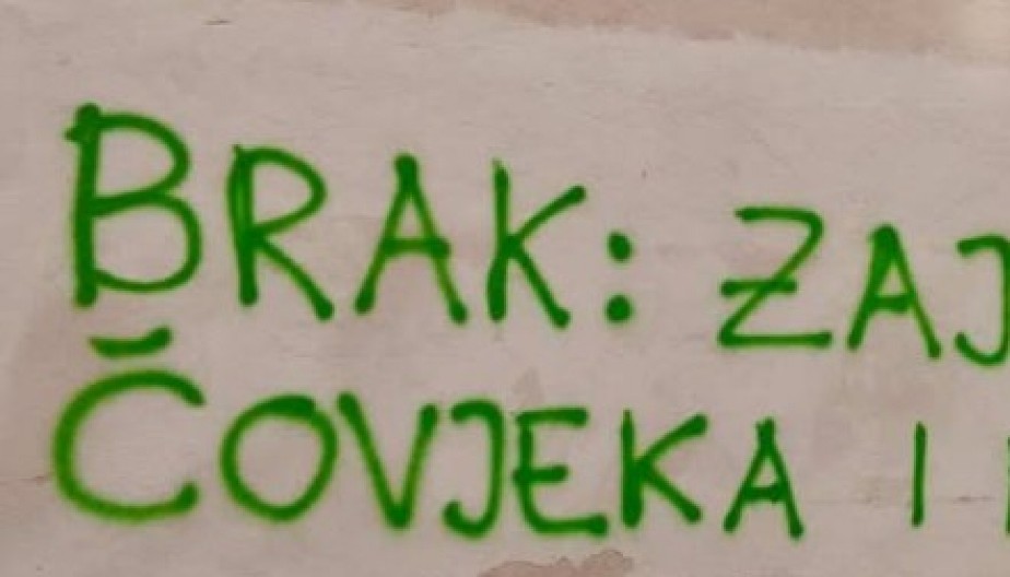 URNEBESNI GRAFIT IZ HRVATSKE ZAPALIO REGION Ova definicija braka će vas nasmejati do suza, ali i naterati da se zamislite! (FOTO)