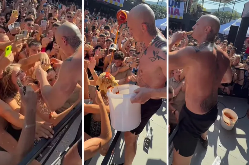 PLJUNUO U PALAČINKU, PA DAO MOMKU IZ PUBLIKE DA POJEDE Desingerica zgrozio javnost novim potezom: "Ovo je baš gadno"