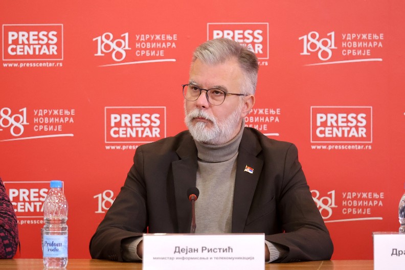MINISTAR RISTIĆ "Zajedničkim radom do granskog kolektivnog ugovora u oblasti javnog informisanja"