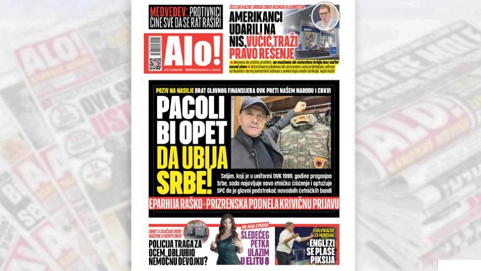 PACOLI BI OPET DA UBIJA SRBE! Brat glavnog finansijera OVK preti našem narodu i crkvi