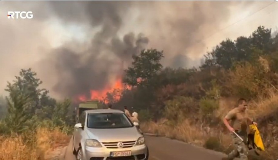 ALBANAC NEĆE ODGOVARATI ZA POŽAR U CG! Policija: Nema elemenata krivičnog dela! Meštani: Došli su ljudi i rekli nam da napustimo kuće