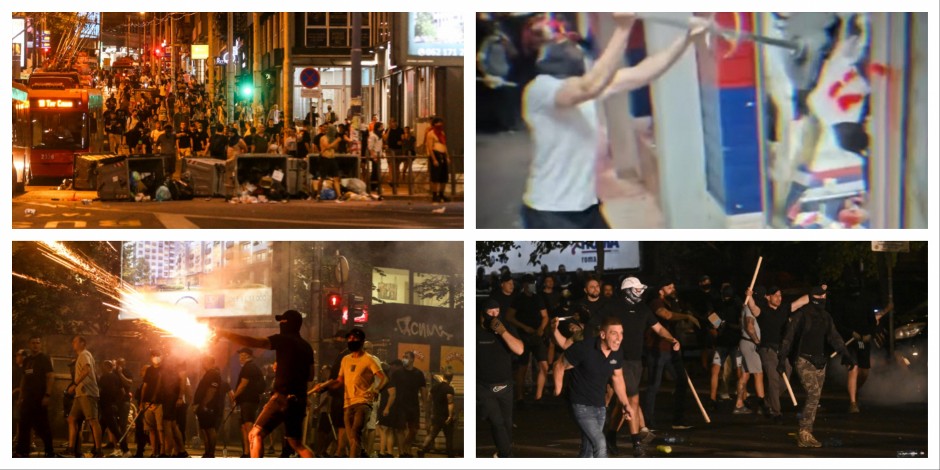 OVAKO JE IZGLEDALO BEZUMNO DIVLJANJE BLOKADERA SILEDŽIJA SINOĆ U SRBIJI Kamenicama na građane i policiju, uništavali sve pred sobom (FOTO/VIDEO)