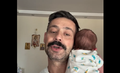 ''SINE, TEŠKA SU VREMENA" Milan Vasić pokazao kako uspavljuje malog Despota, komentari pljušte zbog slatkoće