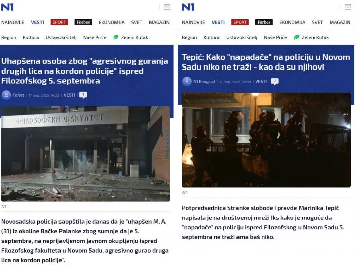 UHVAĆENI KAKO ŠTELUJU INFORMACIJE! N1 isti dan objavila dve vesti, ljudi ne veruju koliko spinuju i lažu!