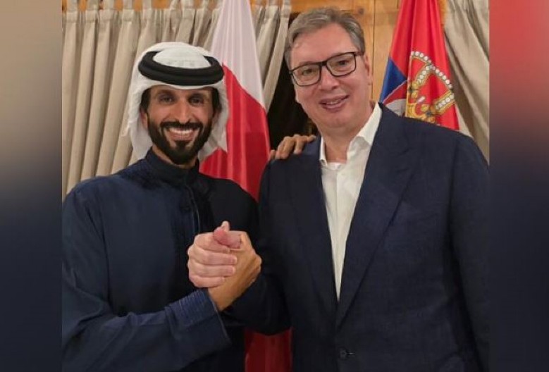 VELIKA ČAST ZA SRBIJU Vučić ugostio šeika Nasera bin Hamada: Srećan i beskrajno zahvalan što je došao u Beograd i što će biti na vojnoj paradi