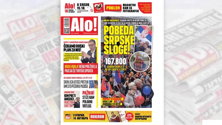 POBEDA SRPSKE SLOGE! 167.800 građana okupilo se na 183 lokacije u zemlji