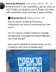 NASTAVLJA SE OPŠTI RAT MEĐU BLOKADERIMA! Čereče "Kreni-Promeni", tvrde da ih kradu! Ovi će se pobiti na kraju!