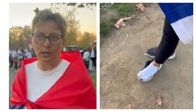 MAJKA ČETVORO DECE SA KIM PEŠAČI KRVAVIH NOGU: "Još bih toliko išla za naš narod" (VIDEO)